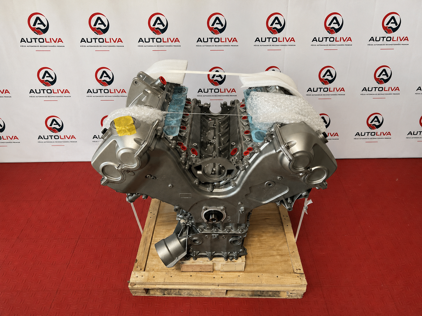 Moteur Porsche Cayenne Turbo 4.8 V8 M48.52 reconditionné chemisé fonte