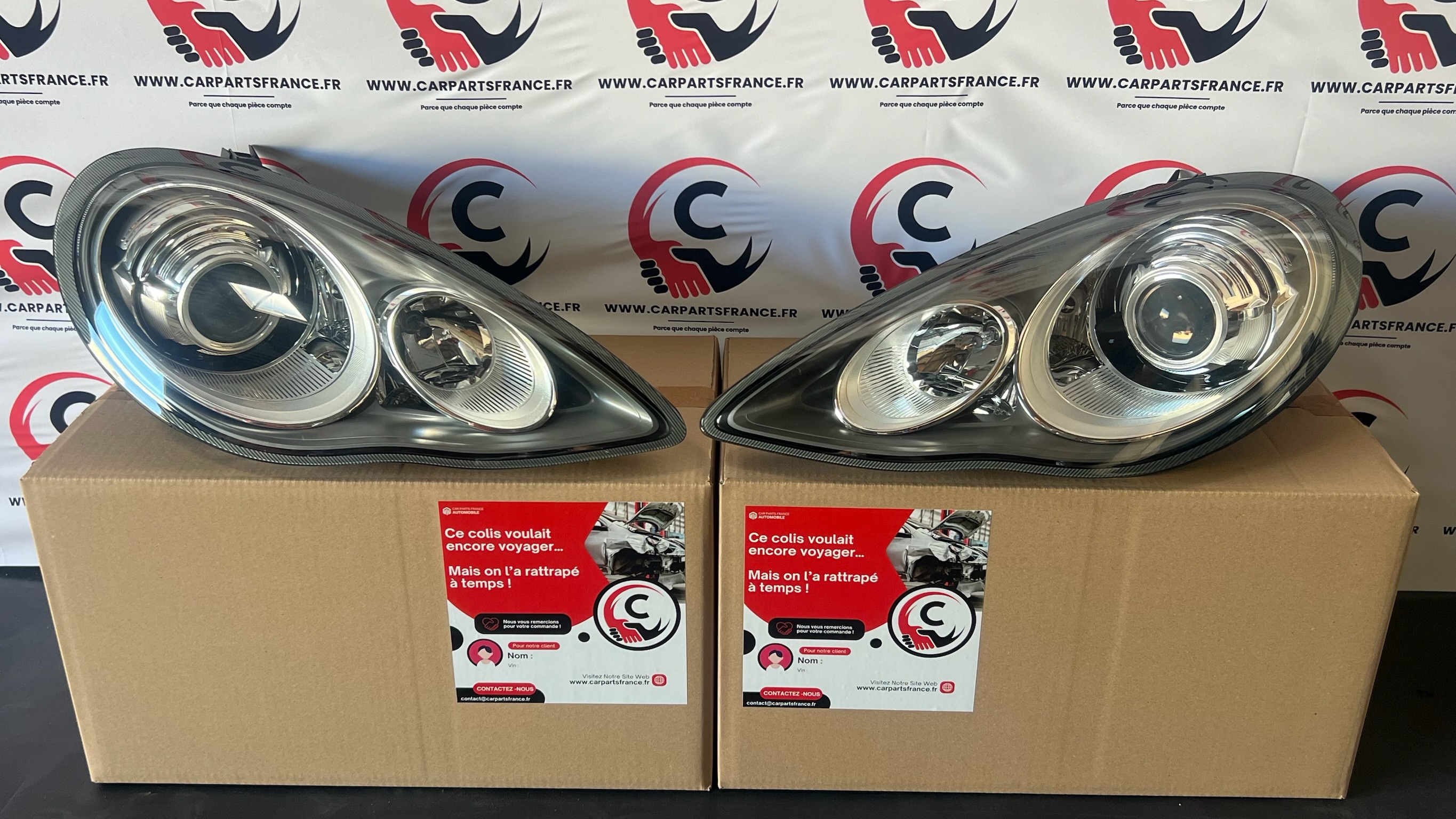 Phares avant d’origine Porsche Panamera 970 reconditionnés gauche ou droit, avec ou sans ballast et ampoules — photo principale