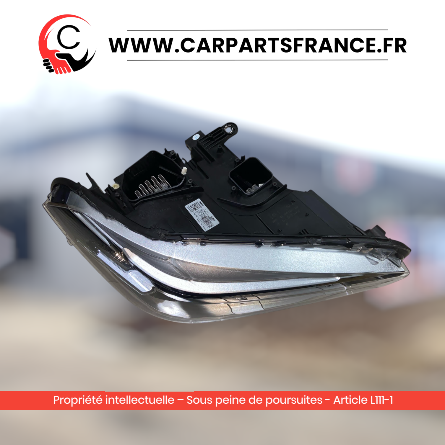 Phares avant LED d’origine BMW X1 reconditionnés gauche et droit, sans ballast ni ampoules — vue 3