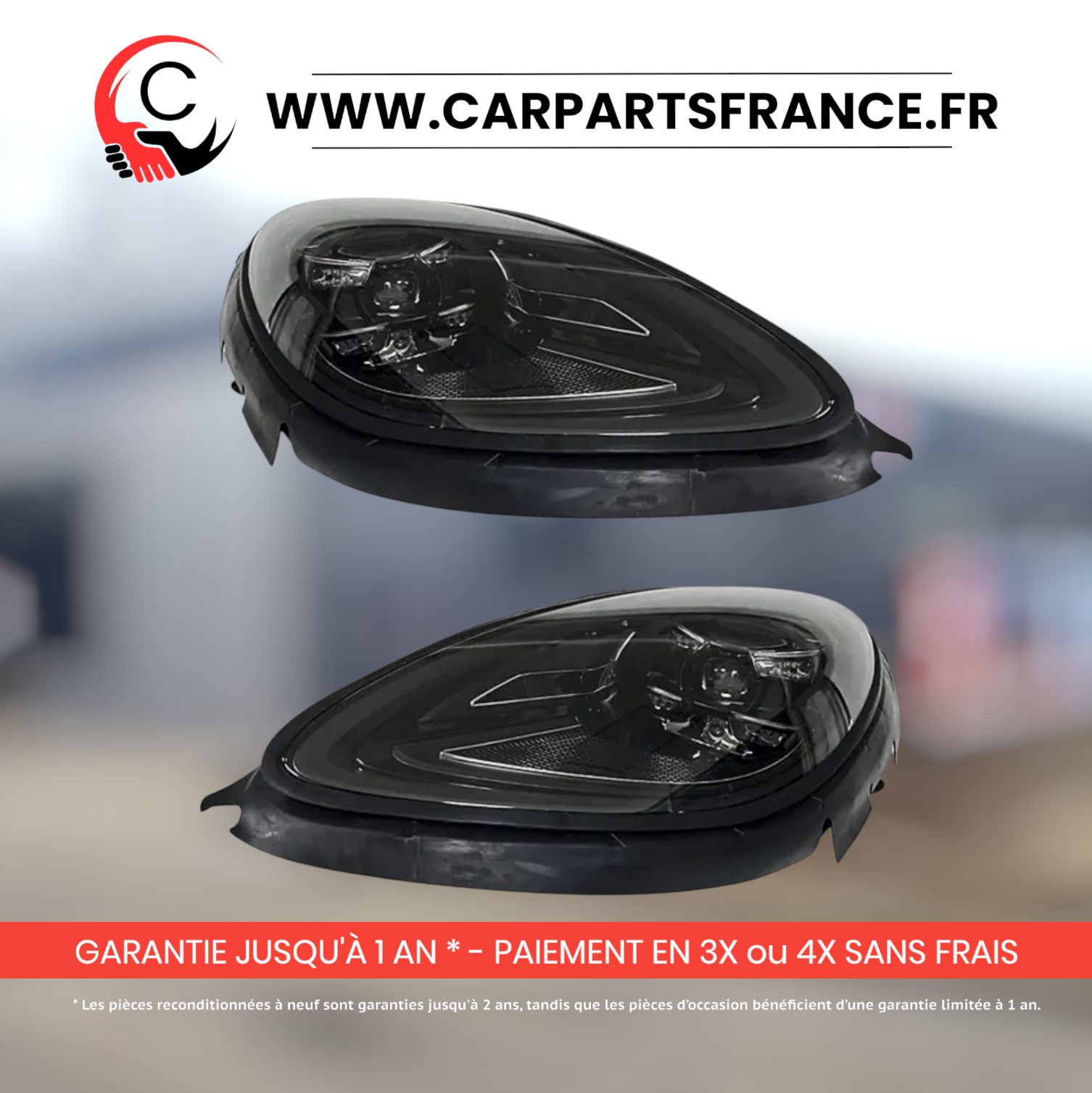 Phares Rétrofit Porsche Macan 2014 - 2023 - Plug &amp; Play - Reconditionné — photo principale