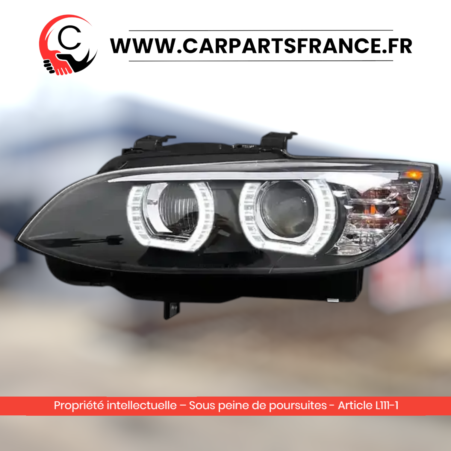 Phares BMW Série 3 E92 E93 Look M4 Reconditionné — vue 3