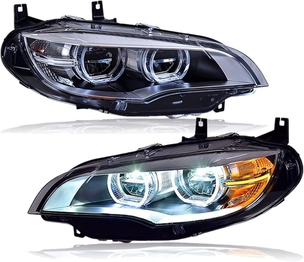 Phares d’origine BMW X6 E71 bi-xénon reconditionnés gauche ou droit, sans ballast ni ampoule — vue 1