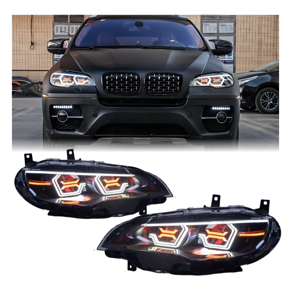 Phares d’origine BMW X6 E71 bi-xénon reconditionnés gauche ou droit, sans ballast ni ampoule — vue 2