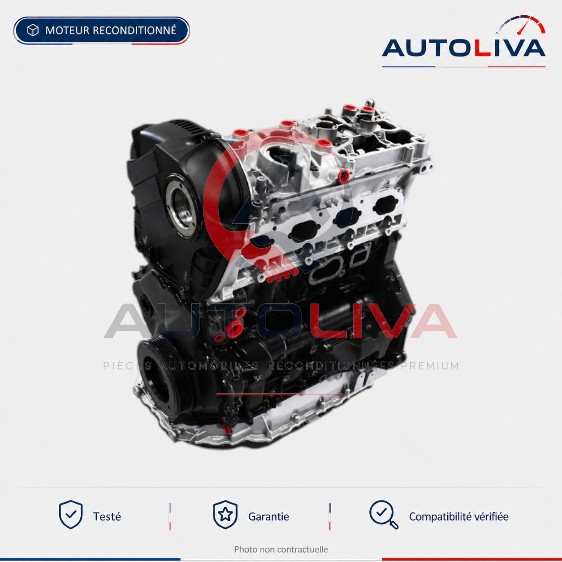 Moteur Essence CCZA 2.0 TSI 200 ch reconditionné – Audi, Seat, Škoda, VW — vue 3