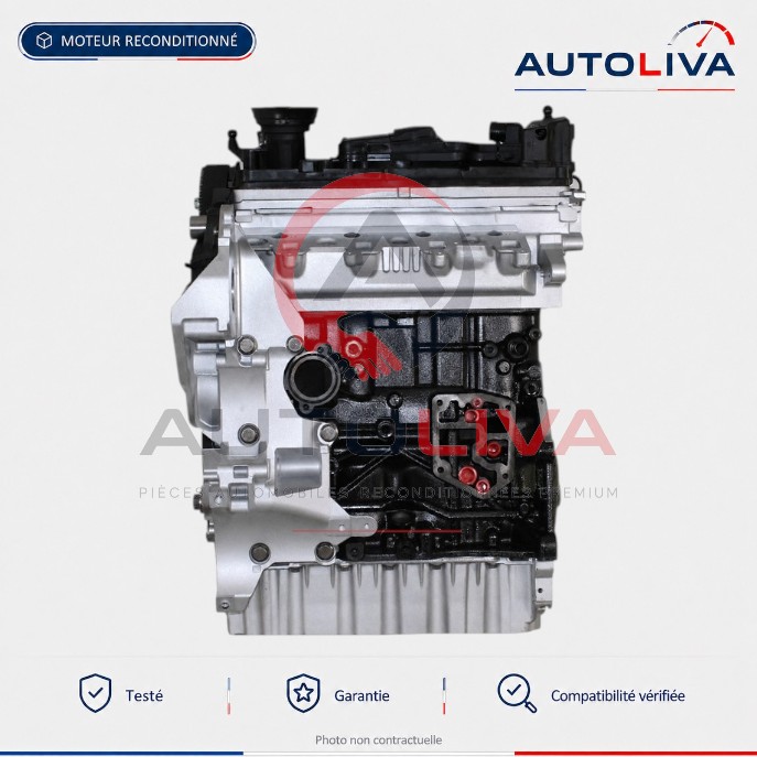 Moteur Diesel CBAB 2.0 TDI 140 ch reconditionné – Audi, Škoda, VW — vue 3