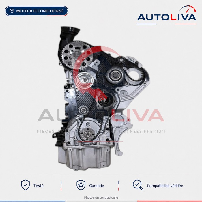 Moteur Diesel CBAB 2.0 TDI 140 ch reconditionné – Audi, Škoda, VW — vue 4