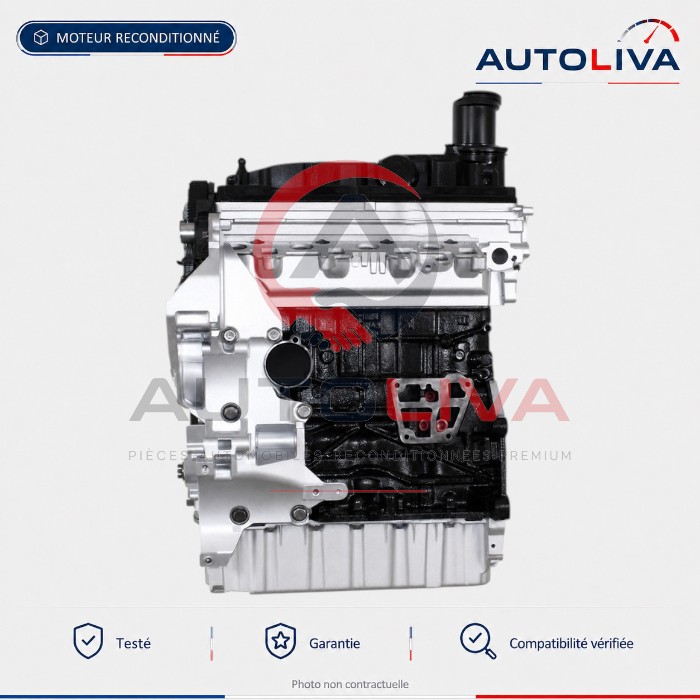Moteur Diesel CFCA 2.0 BiTDI 180 ch reconditionné – VW Transporter T5, Multivan — vue 1