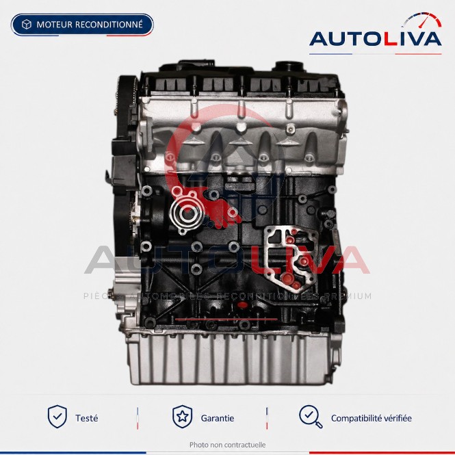 Moteur Diesel BXE 1.9 TDI 105 ch reconditionné – VW, Audi, Seat, Škoda — vue 3