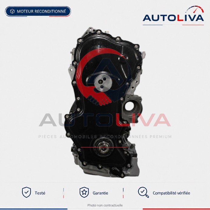 Moteur Diesel R9M 450 1.6 dCi reconditionné – Renault Espace, Opel Vivaro — vue 3