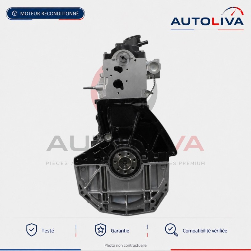 Moteur Diesel K9K 732 1.5 dCi 106 ch reconditionné – Renault, Nissan — vue 2