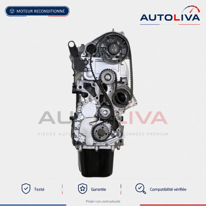 Moteur Diesel F1AE0481 2.3 Multijet 116-120 ch reconditionné – Fiat Ducato, Iveco Daily — vue 4