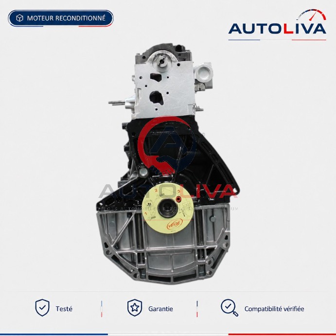 Moteur Diesel K9K714 1.5 dCi 57-68 ch reconditionné – Renault, Dacia, Nissan — vue 3