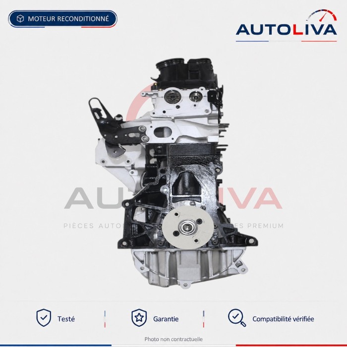 Moteur Diesel CAYC 1.6 TDI 105 ch reconditionné – Volkswagen Audi Seat Skoda — vue 3