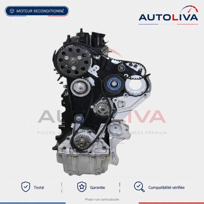 Moteur Diesel CAYC 1.6 TDI 105 ch reconditionné – Volkswagen Audi Seat Skoda — vue 4