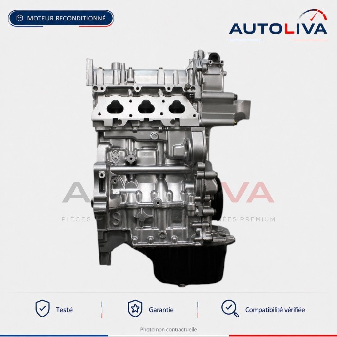 Moteur Essence CGPA 1.2 12v 70 ch reconditionné – Volkswagen Seat Skoda — vue 4