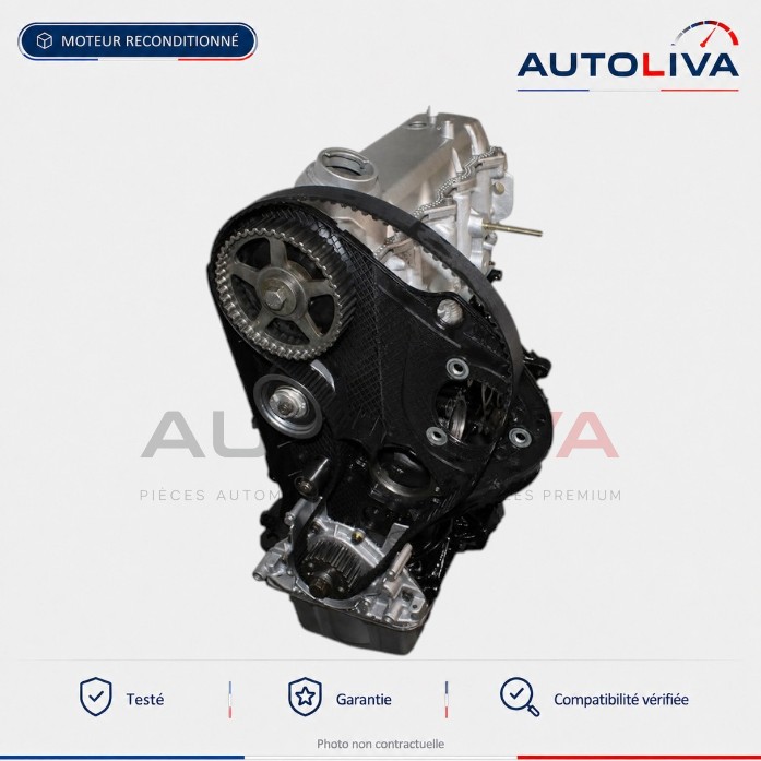 Moteur Diesel AGR 1.9 TDI 90 ch reconditionné – Volkswagen Audi Seat Skoda — vue 2