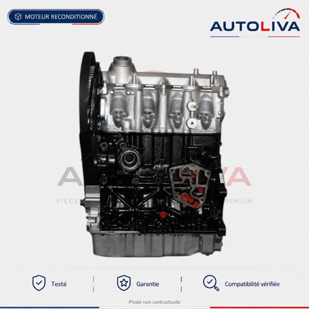 Moteur Diesel AGR 1.9 TDI 90 ch reconditionné – Volkswagen Audi Seat Skoda — vue 3
