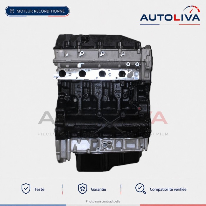 Moteur Diesel H9FB 2.4 TDCi 140 ch reconditionné – Ford Transit 2004-2006 — vue 2