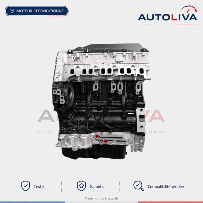 Moteur Diesel D2FA 2.4 D 90 ch reconditionné – Ford Transit LDV Convoy — vue 4