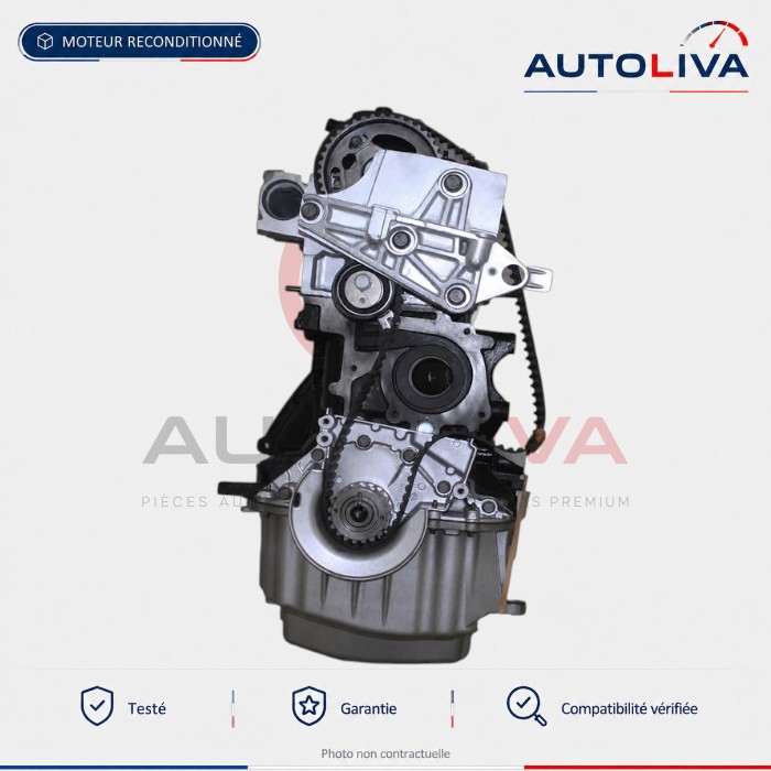 Moteur Diesel K9K 430 1.5 dCi 110 ch reconditionné – Nissan, Renault — vue 3