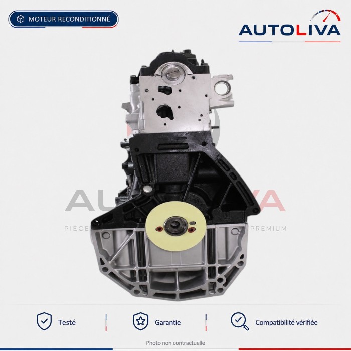 Moteur Diesel K9K 612 1.5 dCi 75-90 ch reconditionné – Dacia, Renault — vue 3