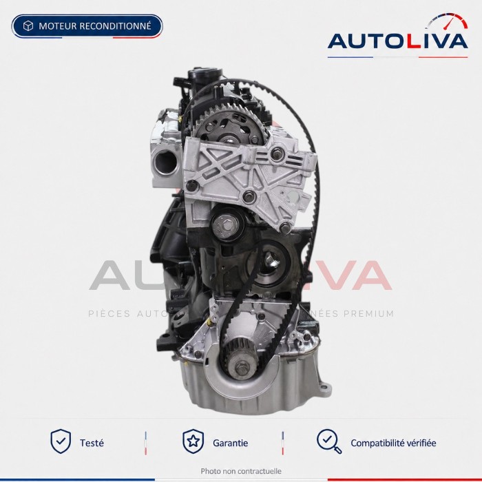 Moteur Diesel K9K 612 1.5 dCi 75-90 ch reconditionné – Dacia, Renault — vue 4
