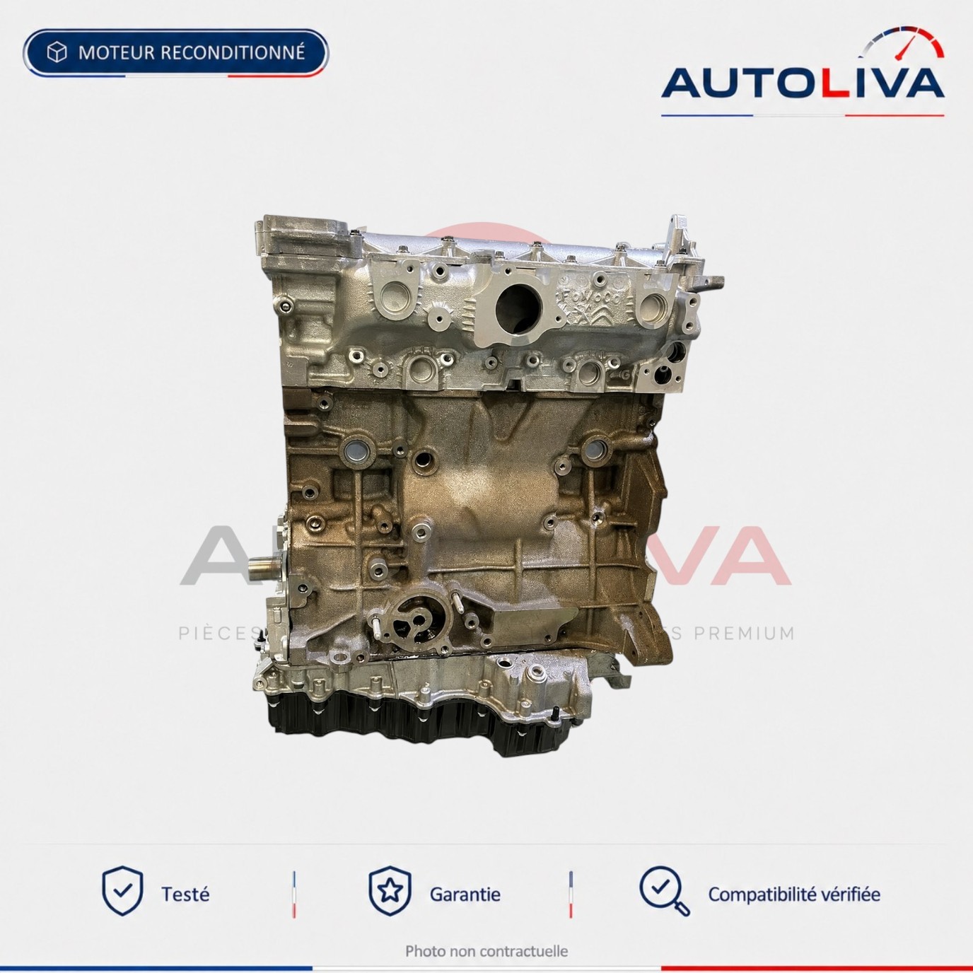Moteur Diesel AHH (DW10FC) 2.0 BlueHDi 177-180 ch reconditionné – Peugeot, Citroën, DS, Toyota — vue 1