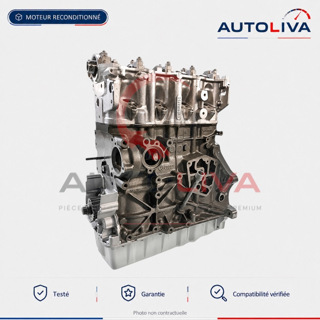 Moteur Diesel AHF 1.9 TDI 110 ch reconditionné – Volkswagen, Audi, Seat, Skoda — vue 1