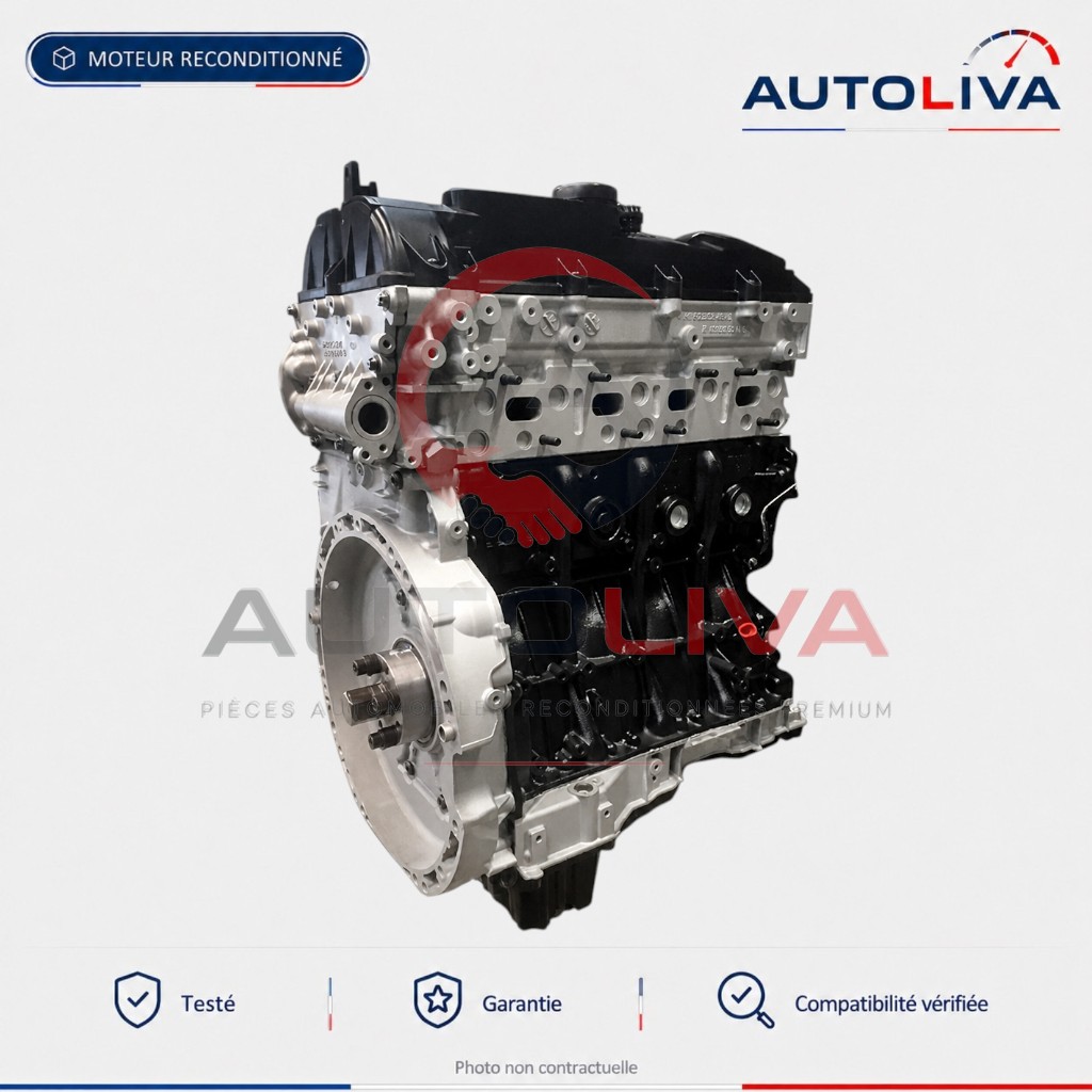 Moteur Diesel OM651.911 2.1 CDI 163-204 ch reconditionné – Mercedes-Benz — vue 2