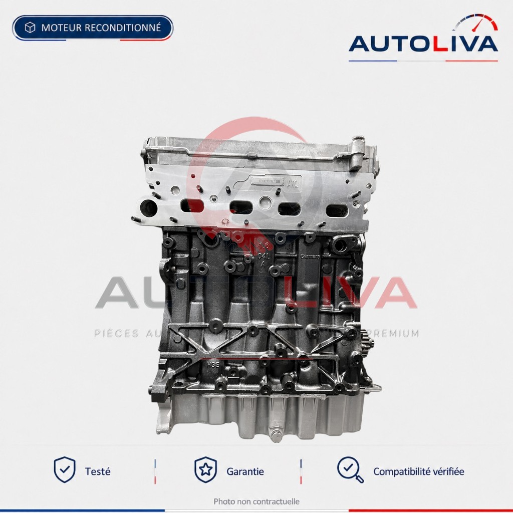 Moteur Diesel DBKA 1.6 TDI 110 ch reconditionné – Audi, Seat, Skoda, VW — vue 1