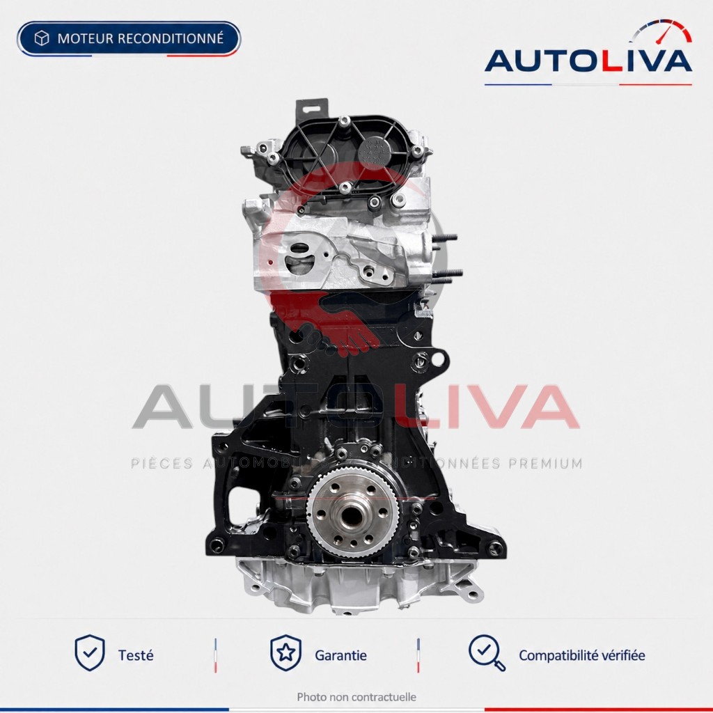 Moteur Diesel DBKA 1.6 TDI 110 ch reconditionné – Audi, Seat, Skoda, VW — vue 4