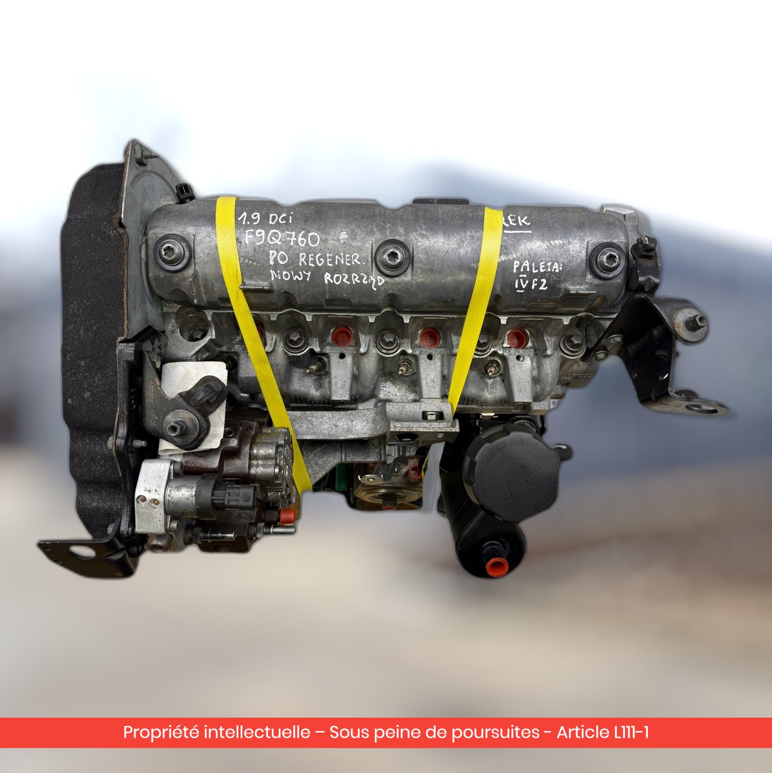 Moteur Renault Trafic / Nissan Primastar / Opel Vivaro F9Q760 F9QU760 — occasion — vue 3