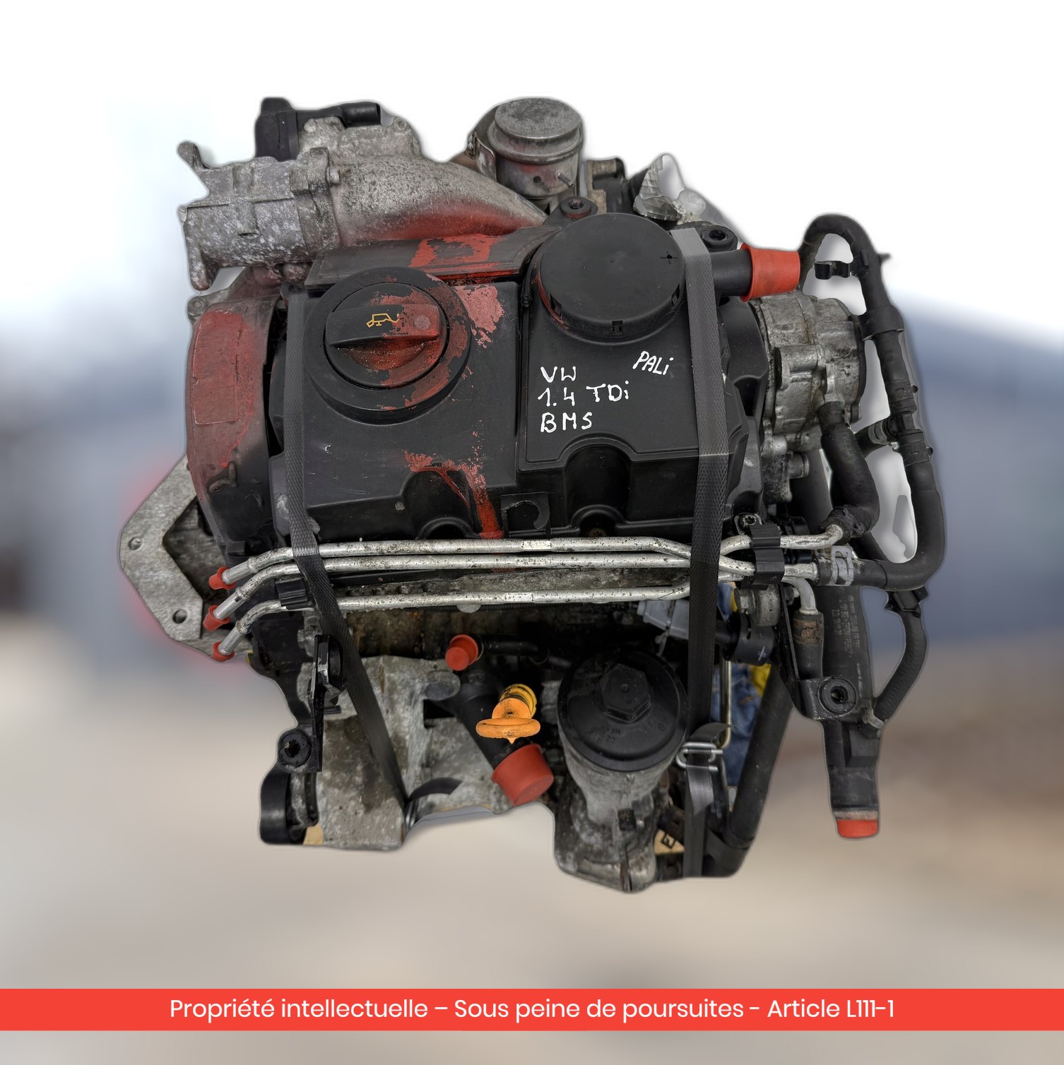 Moteur Škoda Roomster / Volkswagen Polo V / Seat Ibiza III IV BMS — occasion — vue 3