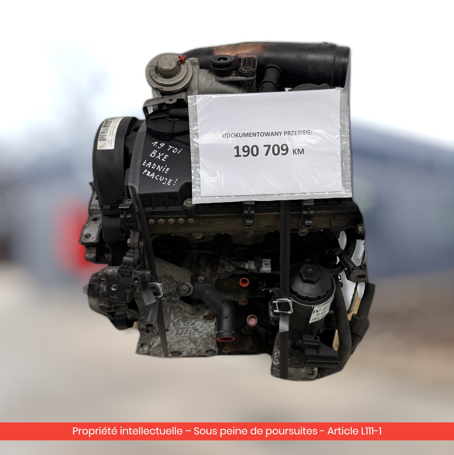 Moteur Audi / Volkswagen / Seat BXE — occasion — vue 1