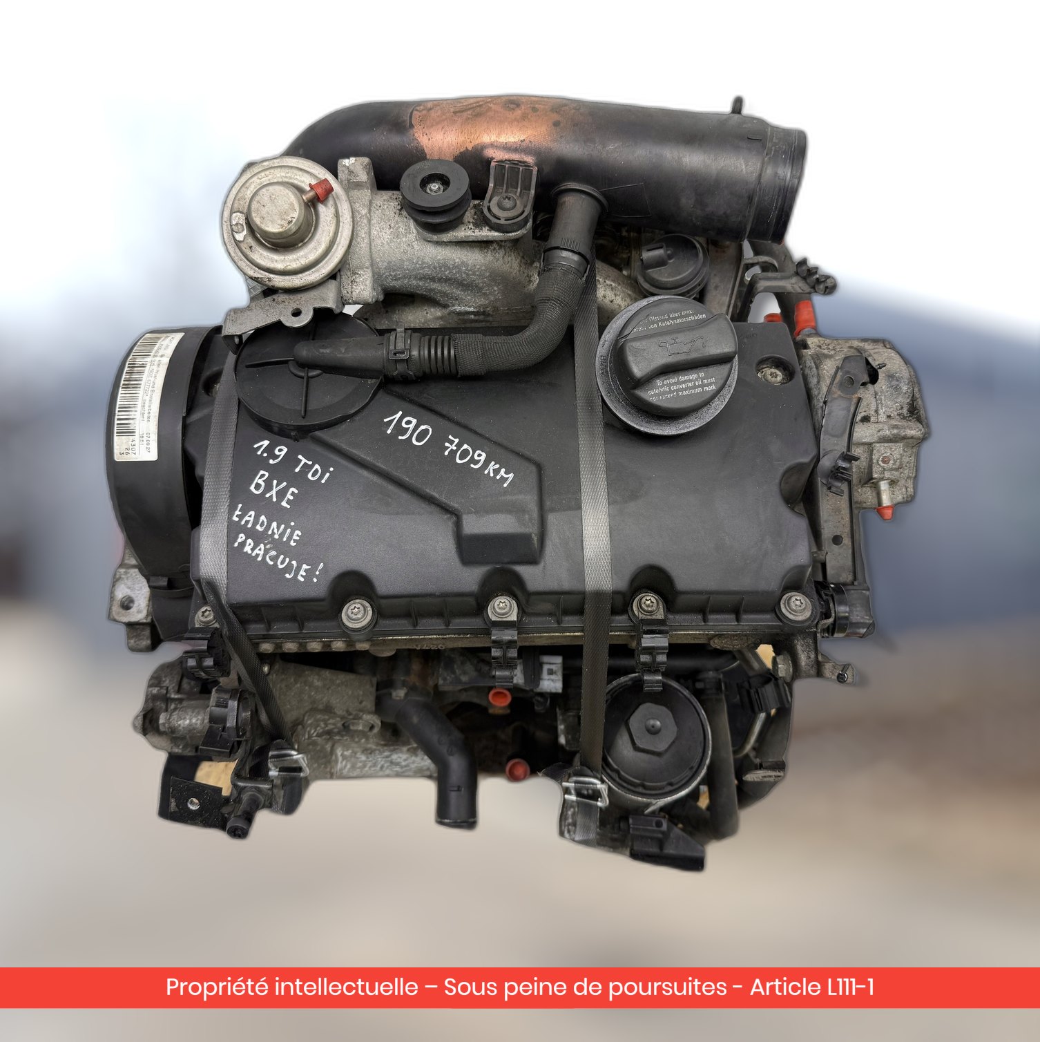 Moteur Audi / Volkswagen / Seat BXE — occasion — vue 3
