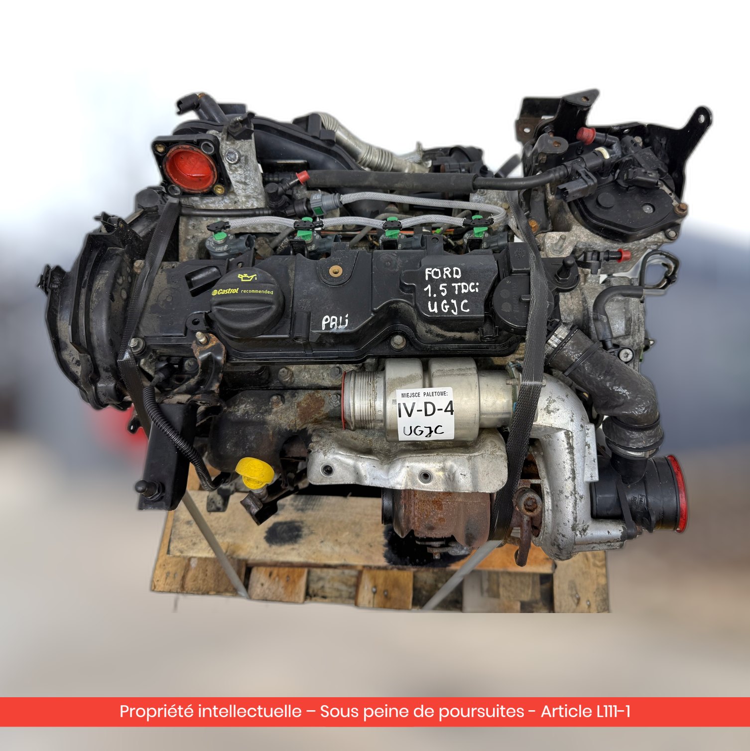 Moteur Ford Fiesta VII UGJC — occasion — vue 2
