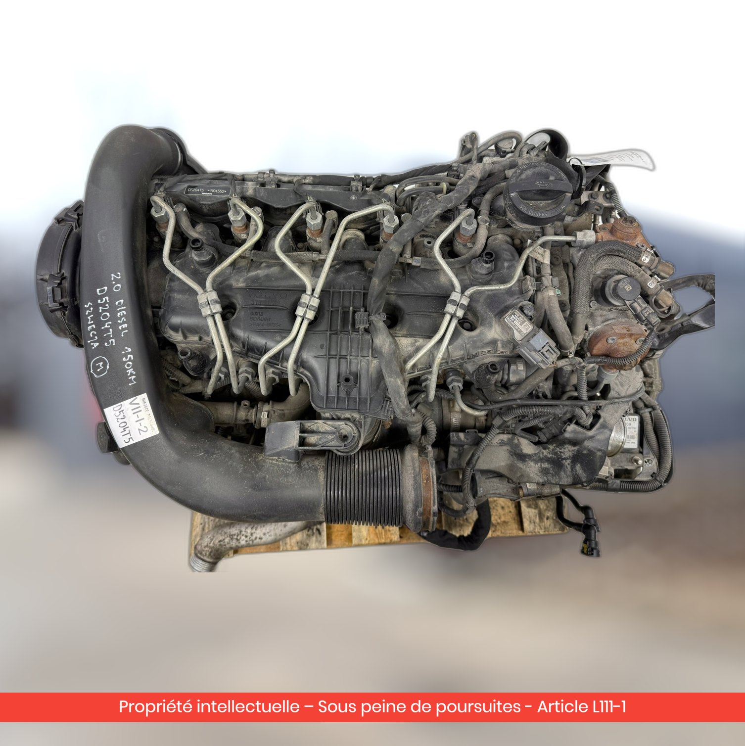 Moteur Volvo S40 C70 II V50 C30 D D5204T5 — occasion — vue 3