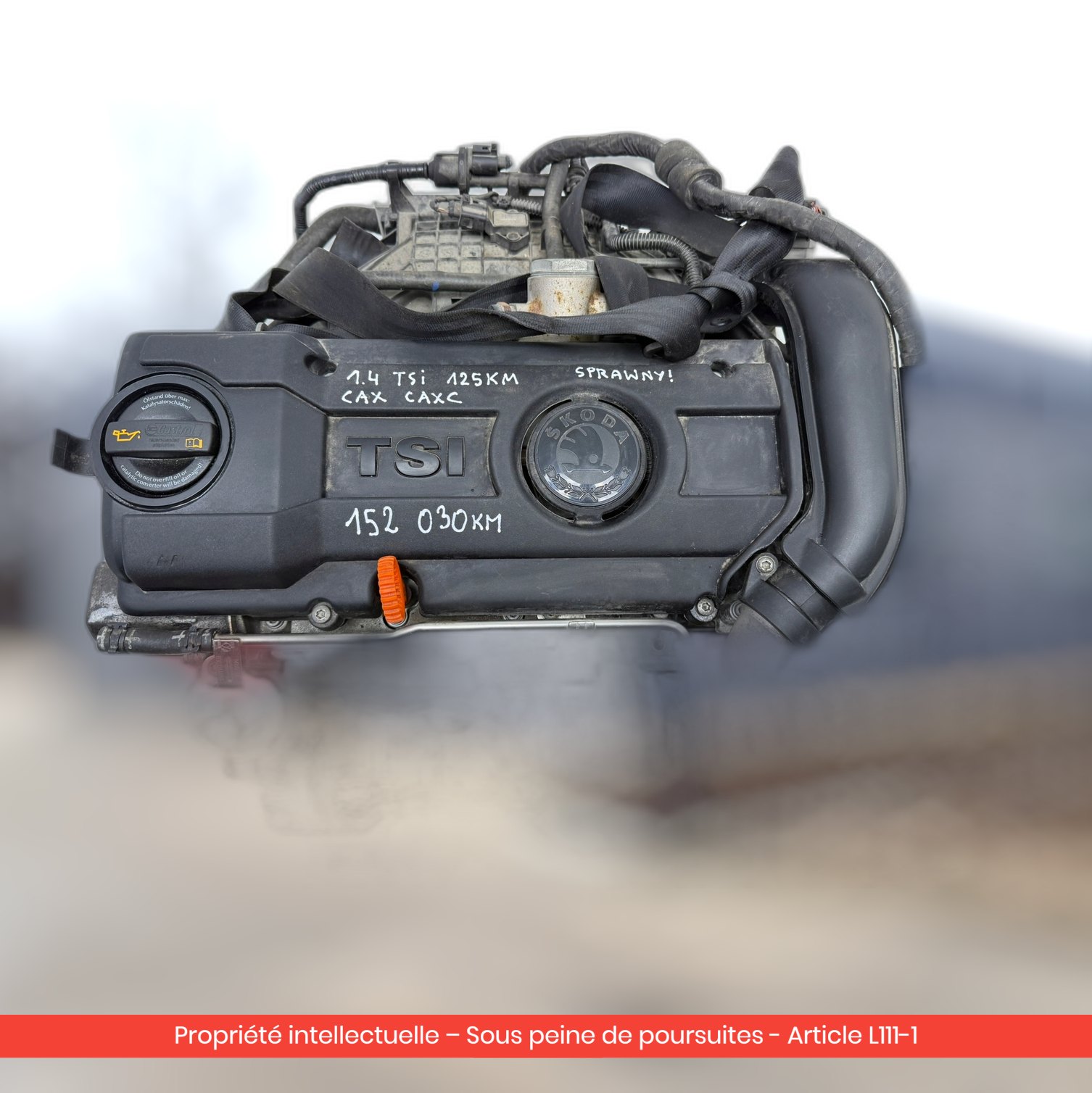 Moteur Audi / Volkswagen / Seat CAXA — occasion — vue 4