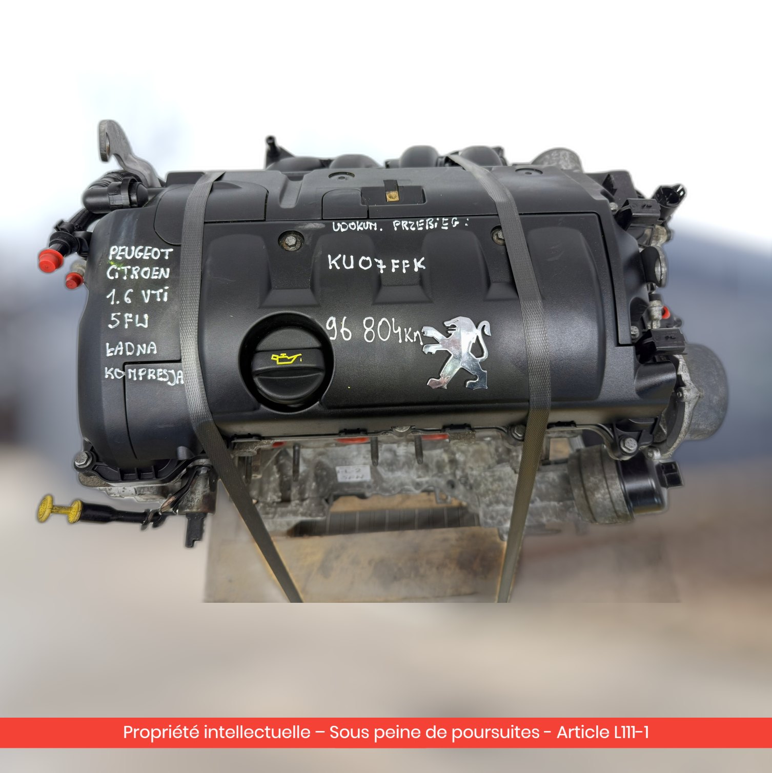 Moteur Peugeot 207 308 3008 5008 / Citroën C4 I C3 5FW — occasion — vue 4