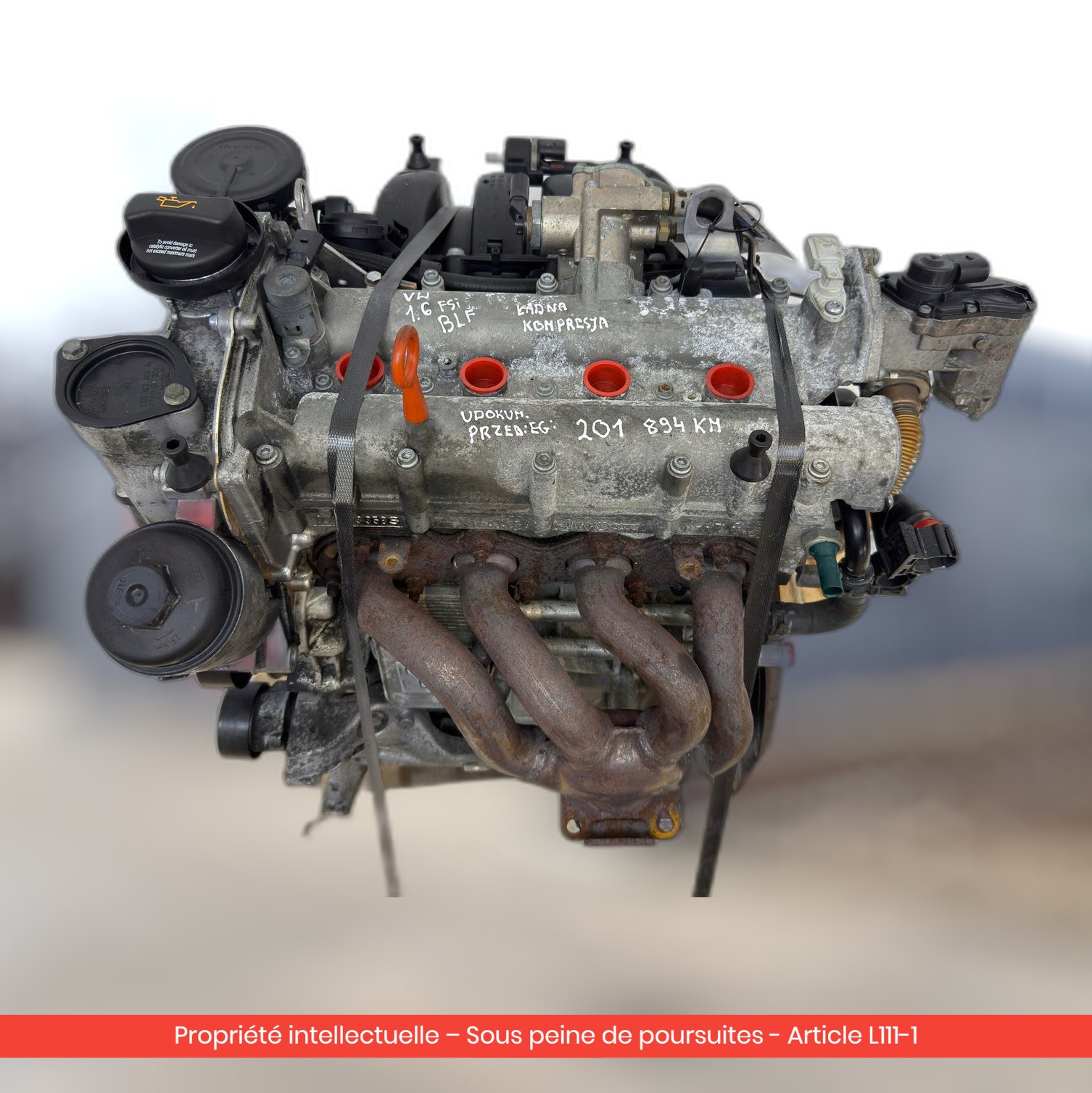 Moteur Audi / Volkswagen / Seat BLF — occasion — vue 4