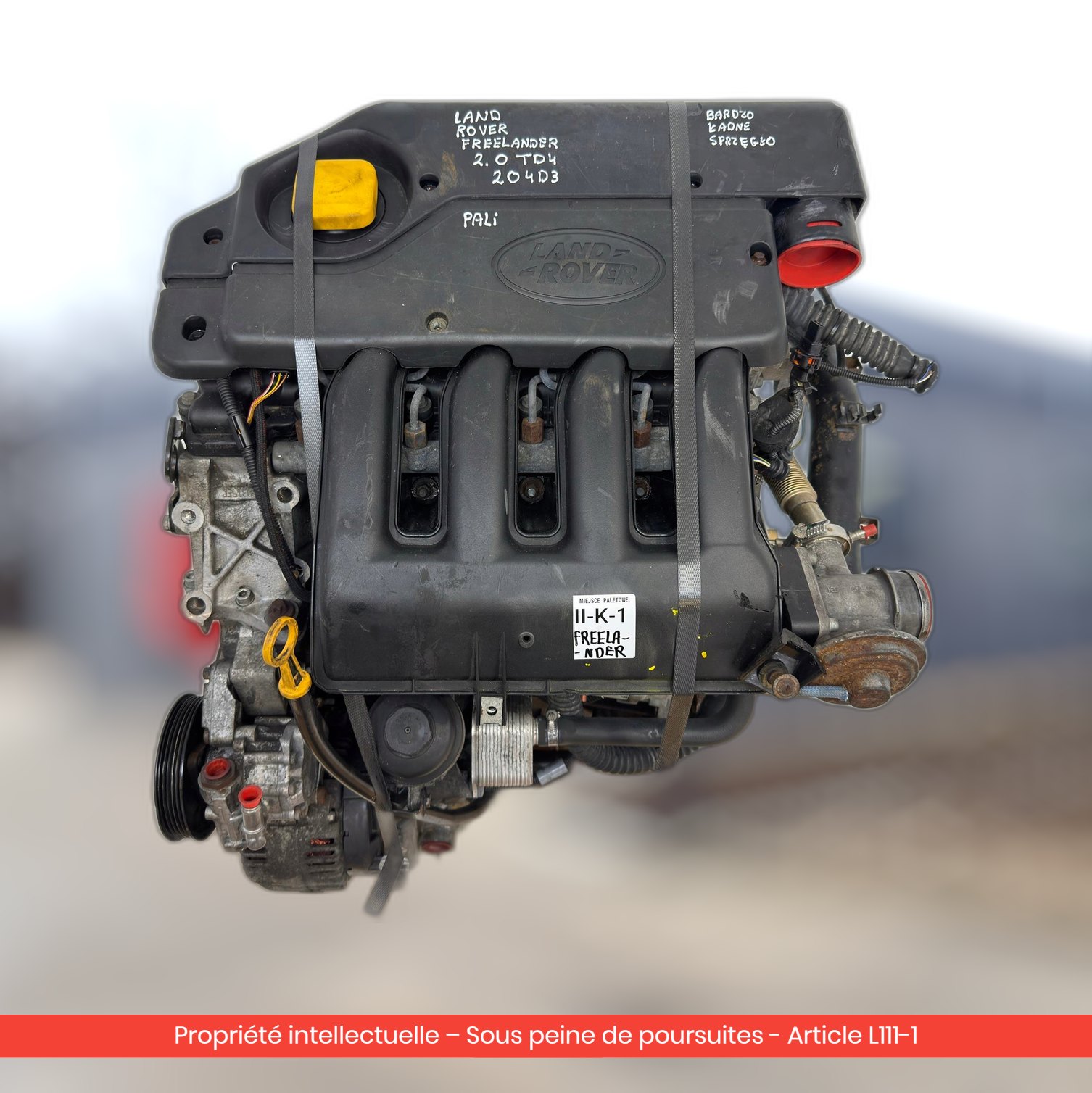 Moteur Land Rover / Rover Freelander TD4 204D3 — occasion — vue 4