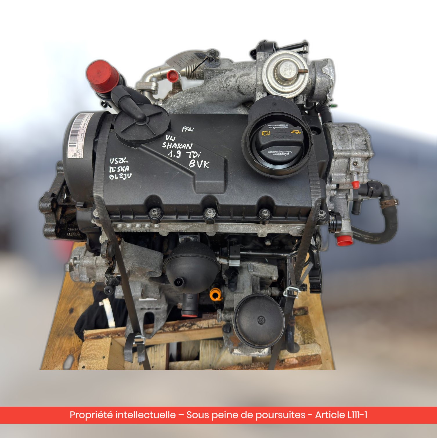 Moteur Volkswagen Sharan / Seat Alhambra / Ford Galaxy II MK2 BVK — occasion — vue 4