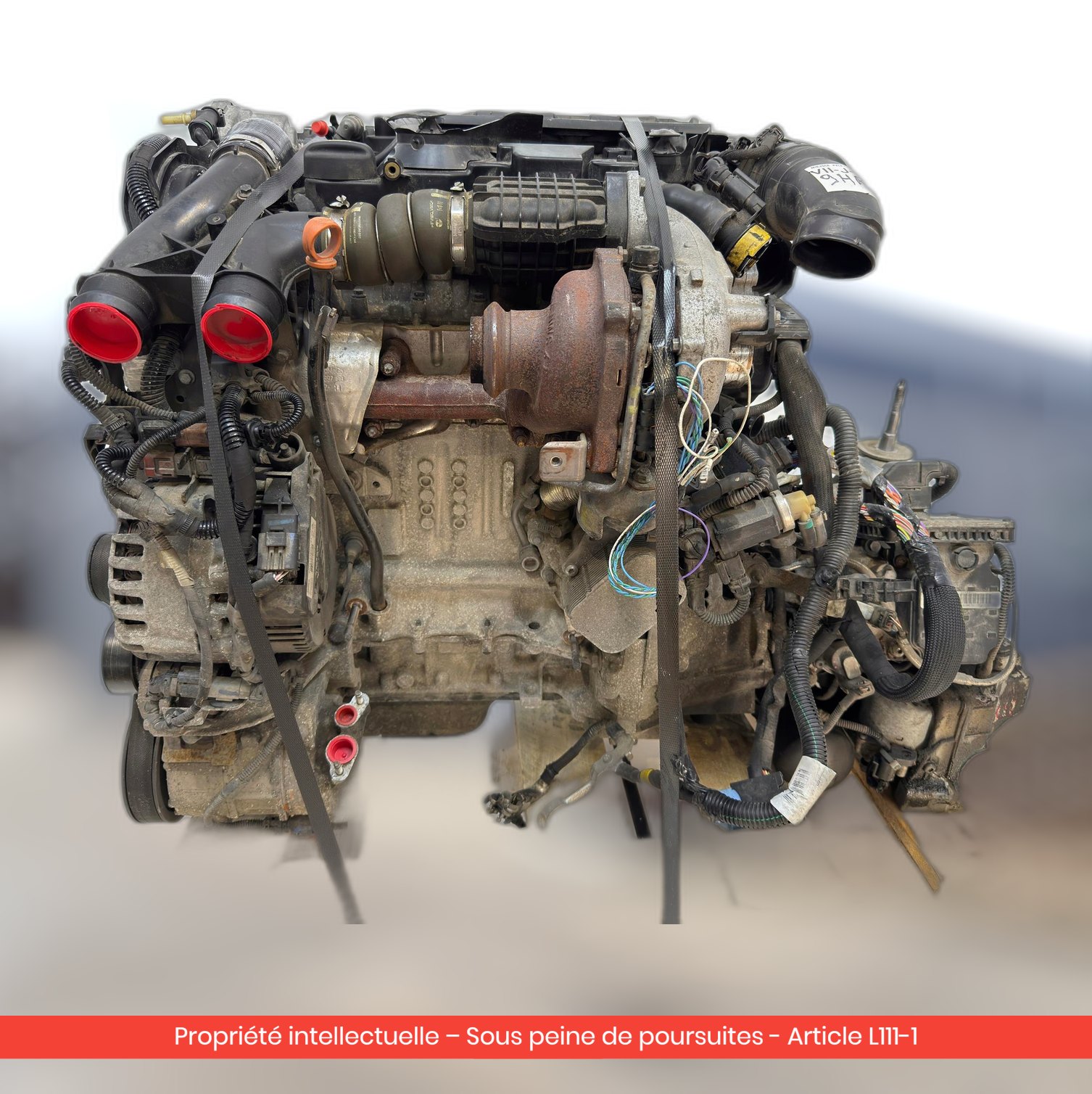Moteur Peugeot 207 208 308 508 3008 5008 / Citroën C4 II C5 III DS3 DS4 DS5 9HR 9H05 — occasion — vue 4