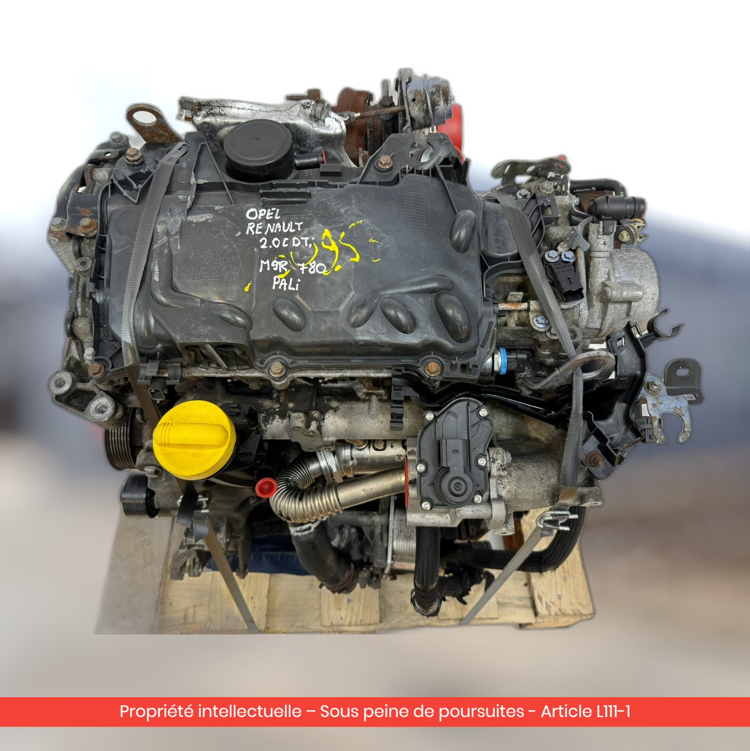 Moteur Renault Trafic / Opel Vivaro / Nissan Primastar M9R780 M9RE780 — occasion — vue 3
