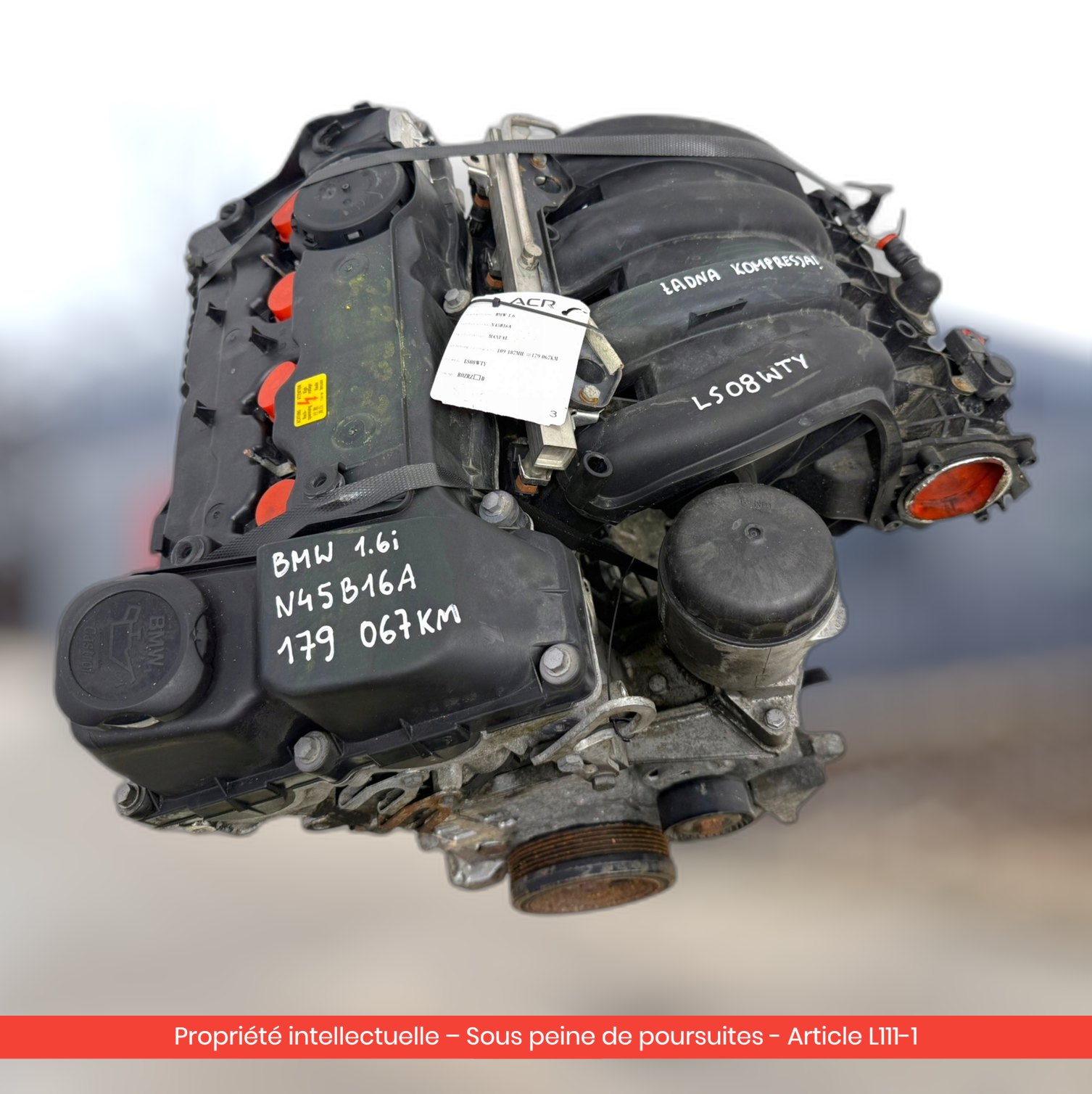 Moteur BMW E81 E87 E46 E90 E91 N45B16A N45B16AC — occasion — vue 3