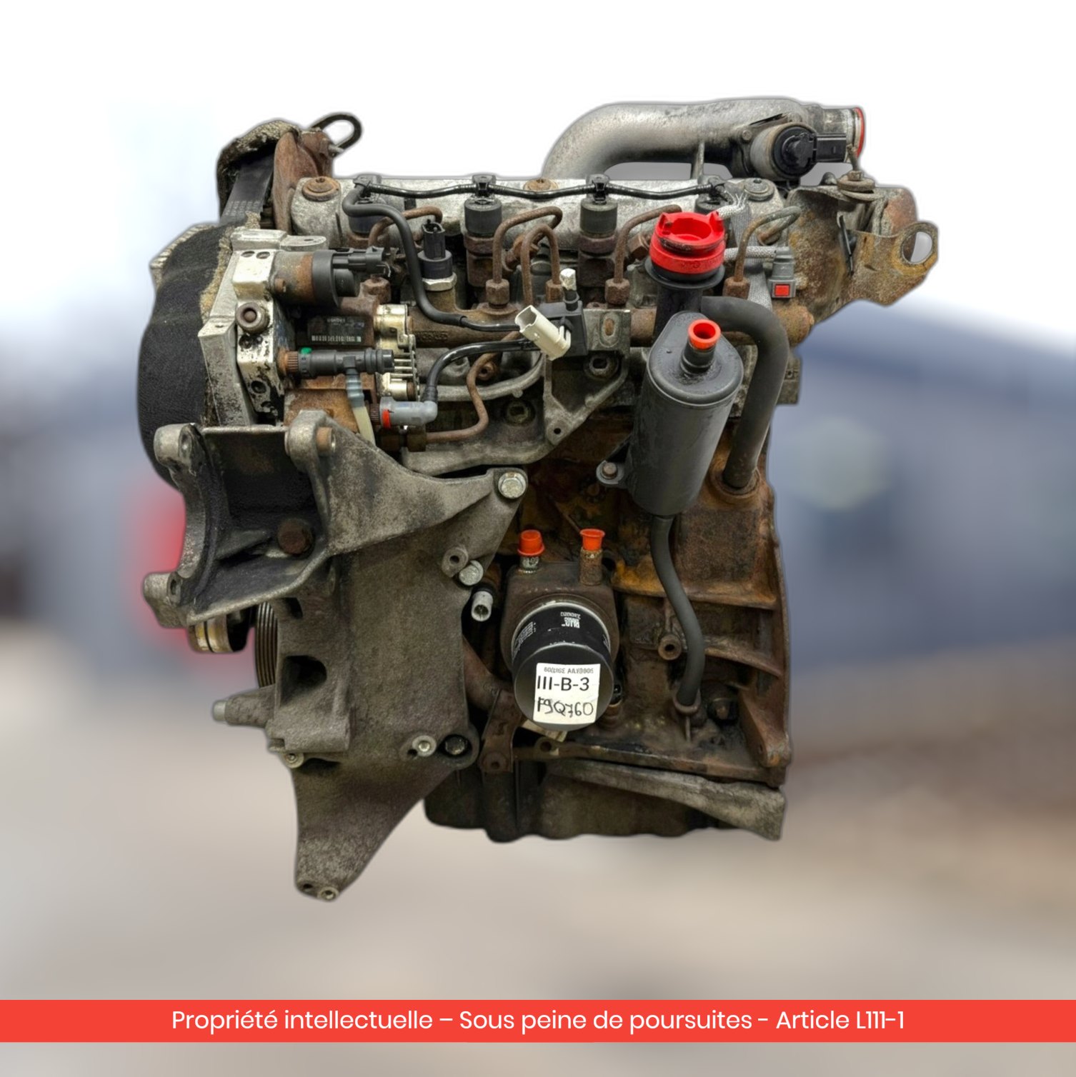Moteur Renault Trafic / Nissan Primastar / Opel Vivaro F9Q760 F9QU760 — occasion — vue 4