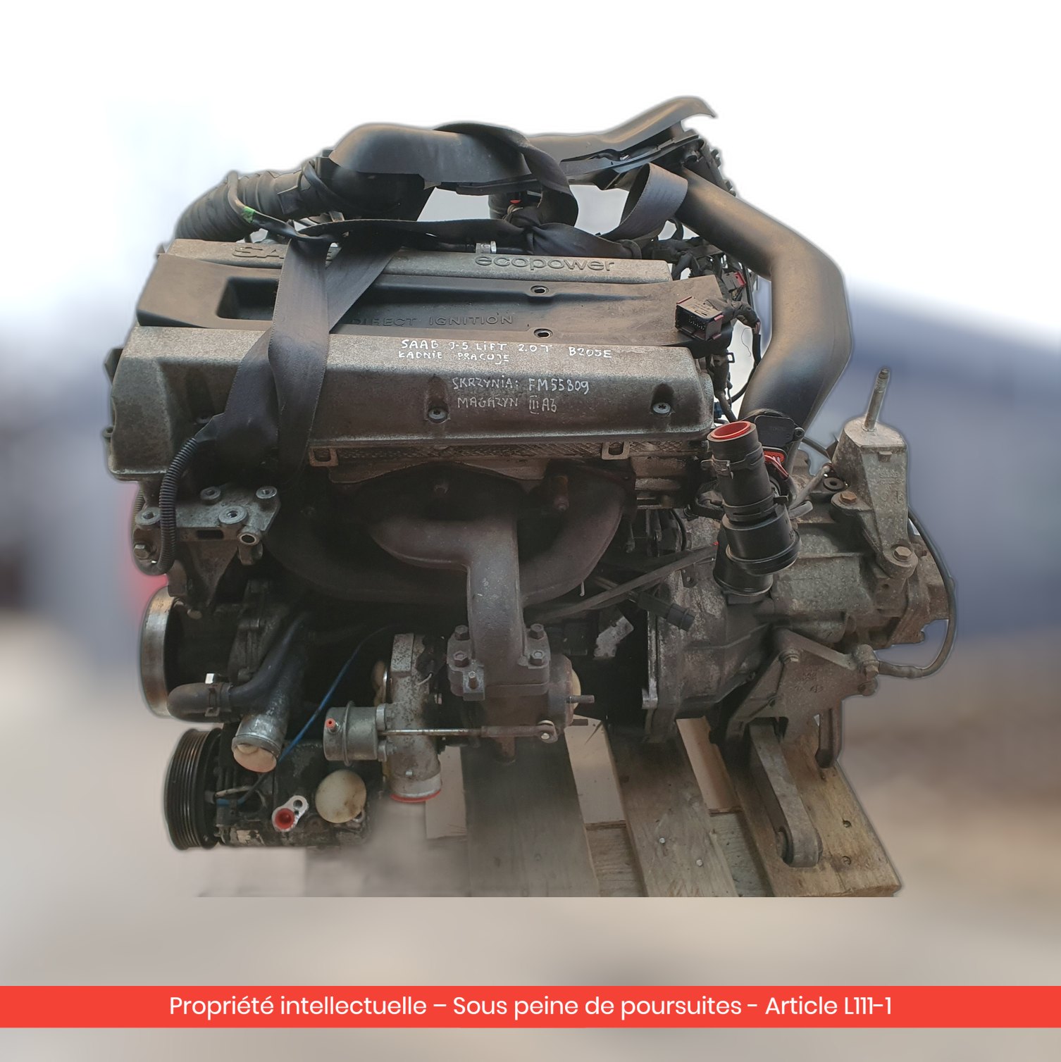 Moteur nu Saab 9-5 B205E — occasion — vue 1