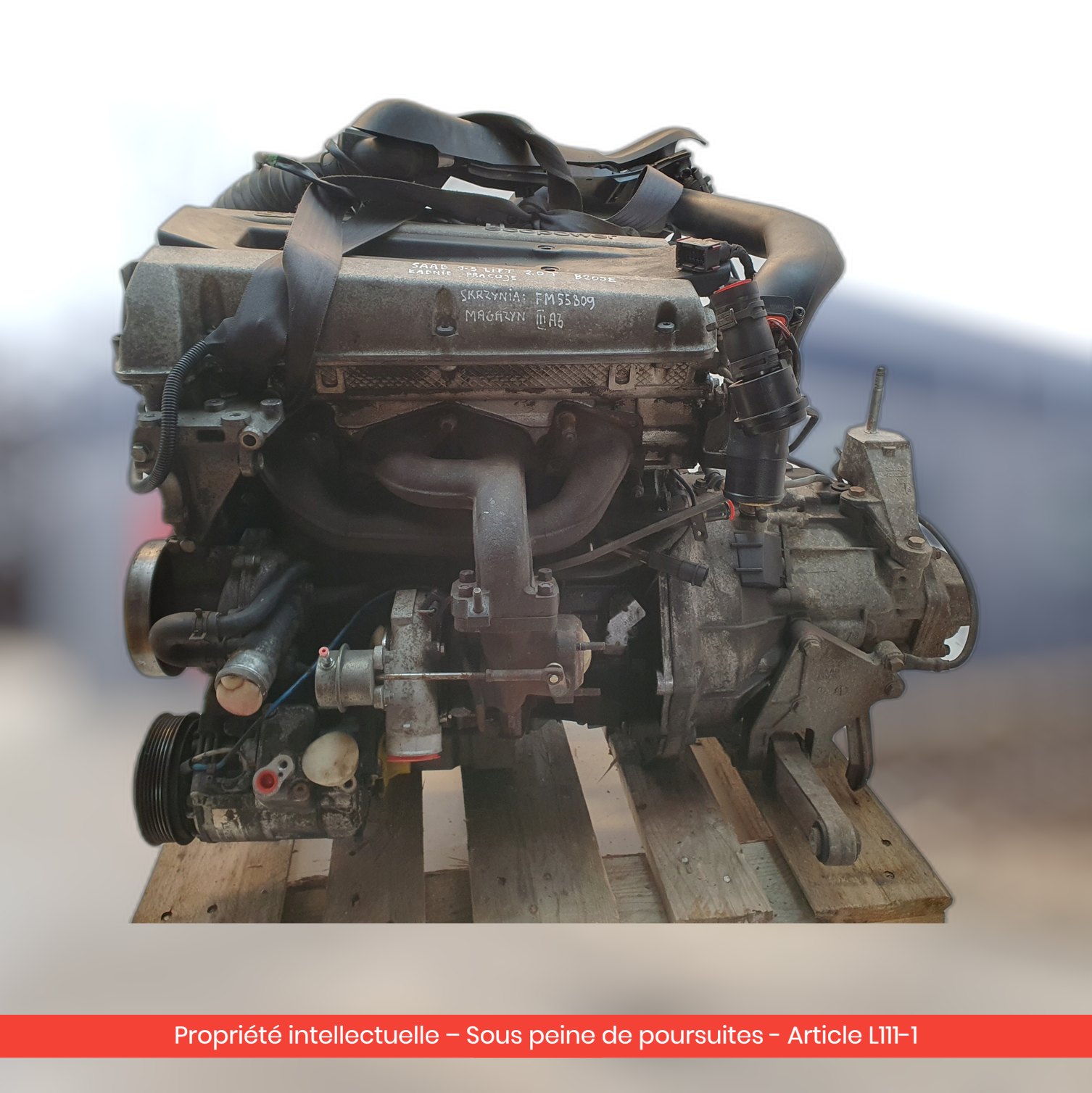 Moteur nu Saab 9-5 B205E — occasion — vue 4