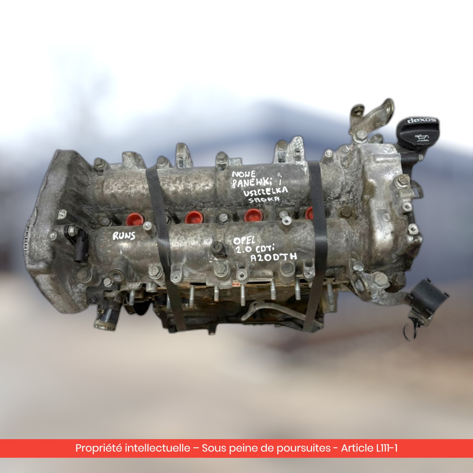 Moteur Opel Insignia A A20DTH — occasion — vue 3