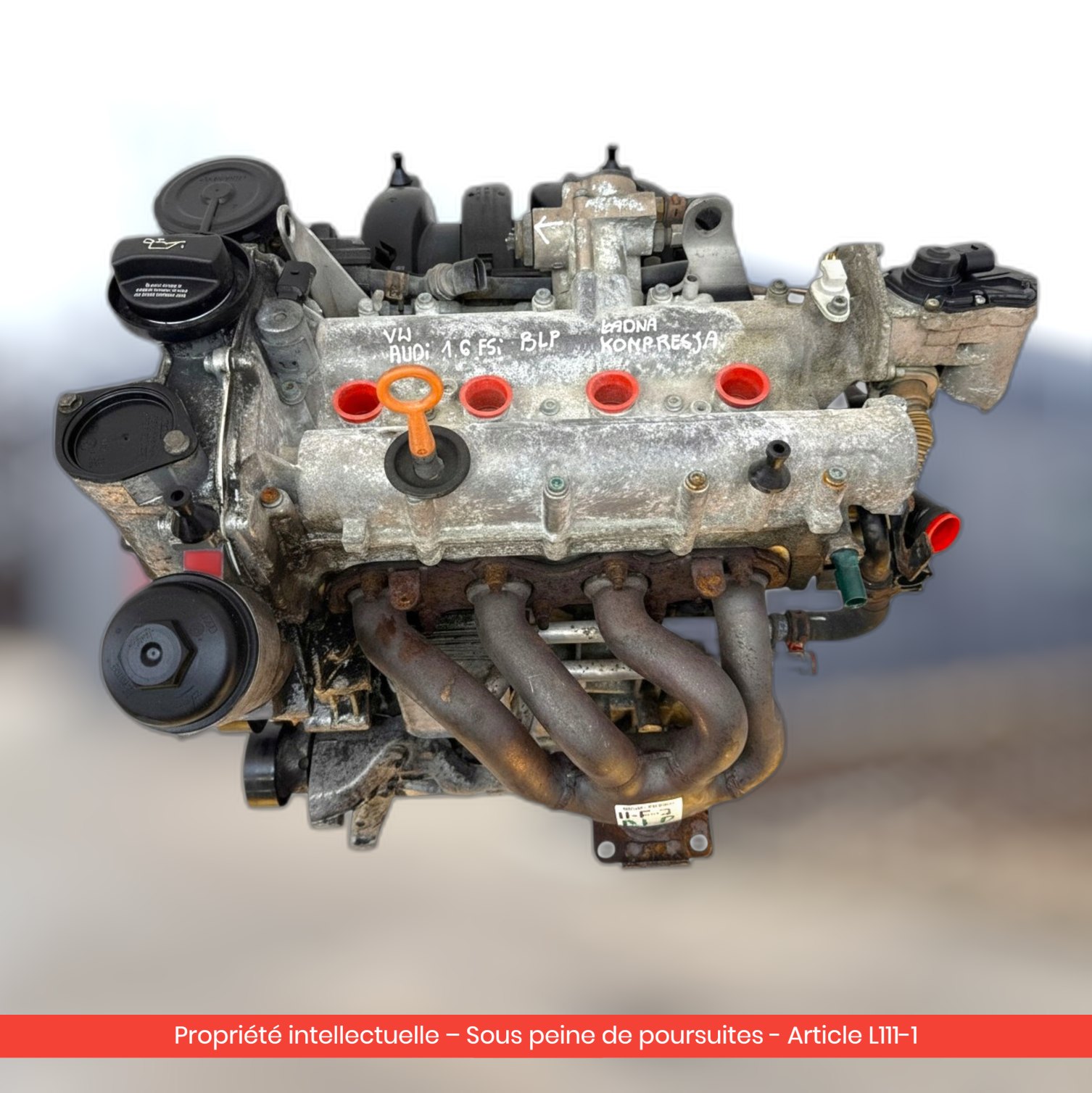 Moteur Audi A3 II 8P / Volkswagen Touran BLP — occasion — vue 3